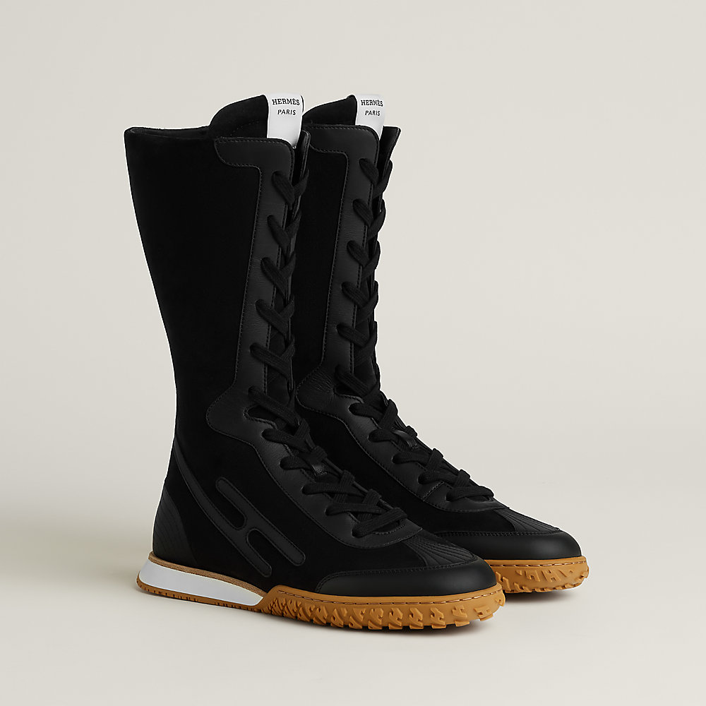 Tênis com cadarço - Preto | Hermès Brasil